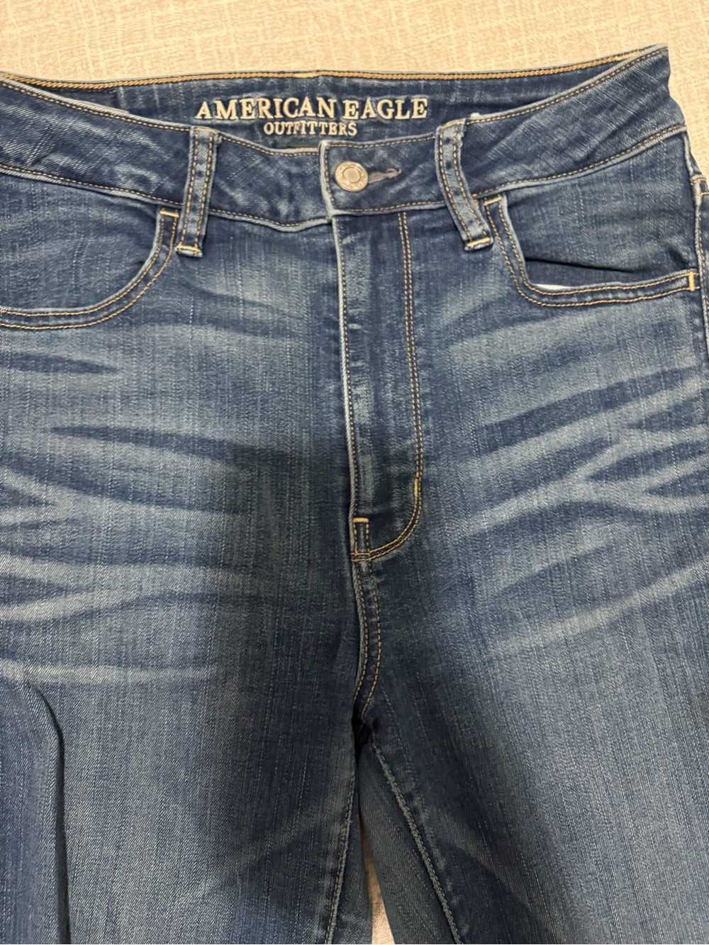 American Eagle Outfitters Dark Blue Skinny Jeans - Picture 2 of 5